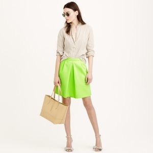 J. Crew pleat front mini skirt